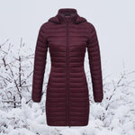 Greta Ultra-Light Long Quilted Hooded Parka