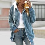 Marlene Fleece Hooded Zip Coat