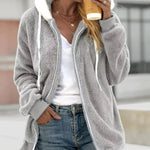 Marlene Fleece Hooded Zip Coat