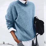 Annika Oversized Crewneck Wool Sweater