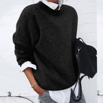 Annika Oversized Crewneck Wool Sweater