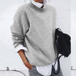 Annika Oversized Crewneck Wool Sweater