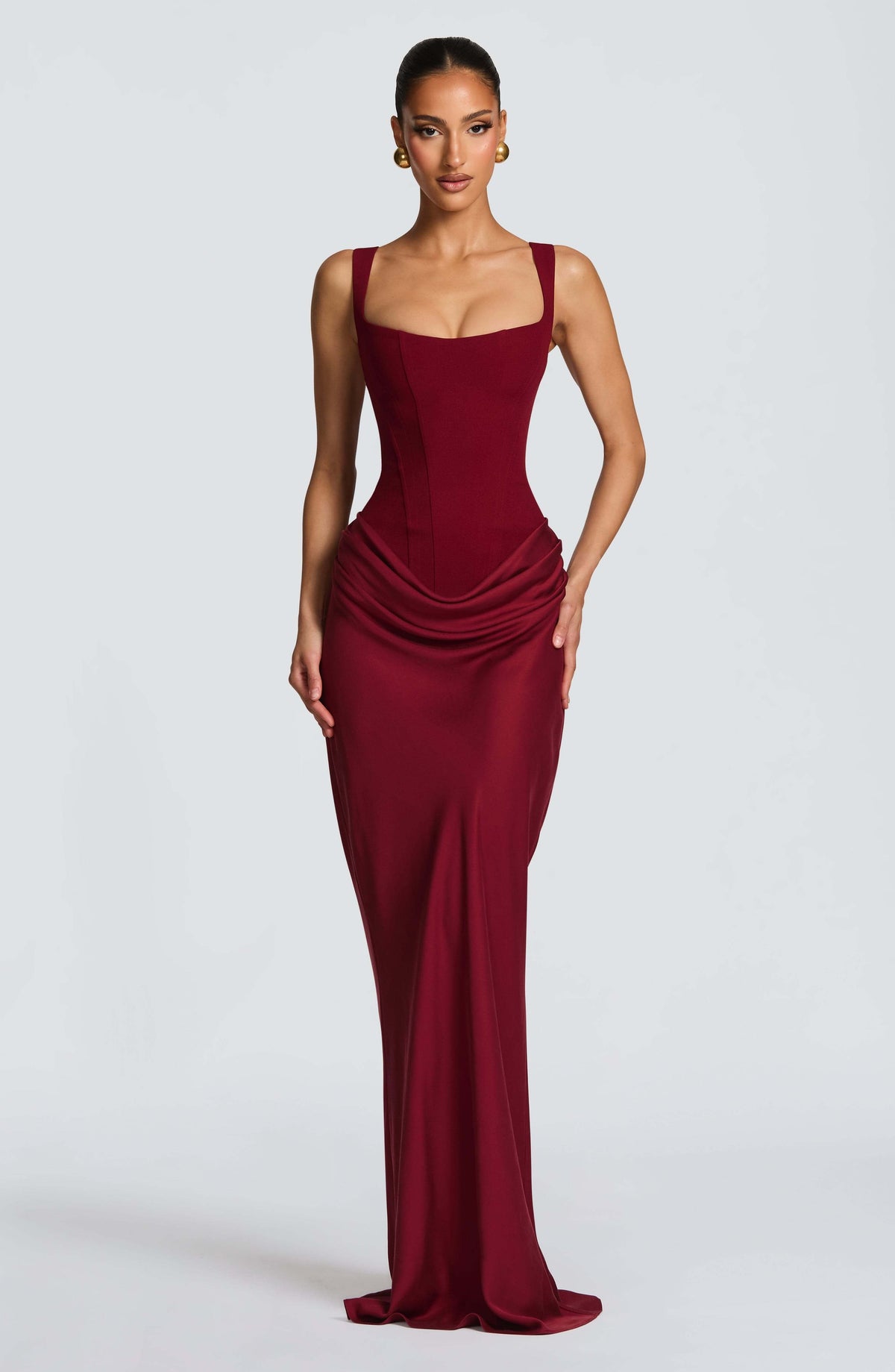 Ashley | Sleeveless Bodycon Maxi Wedding Guest Dress