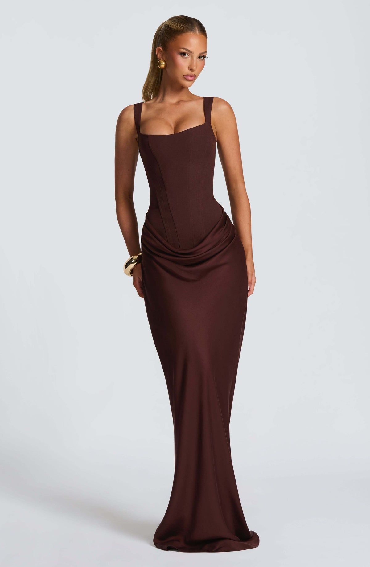 Ashley | Sleeveless Bodycon Maxi Wedding Guest Dress