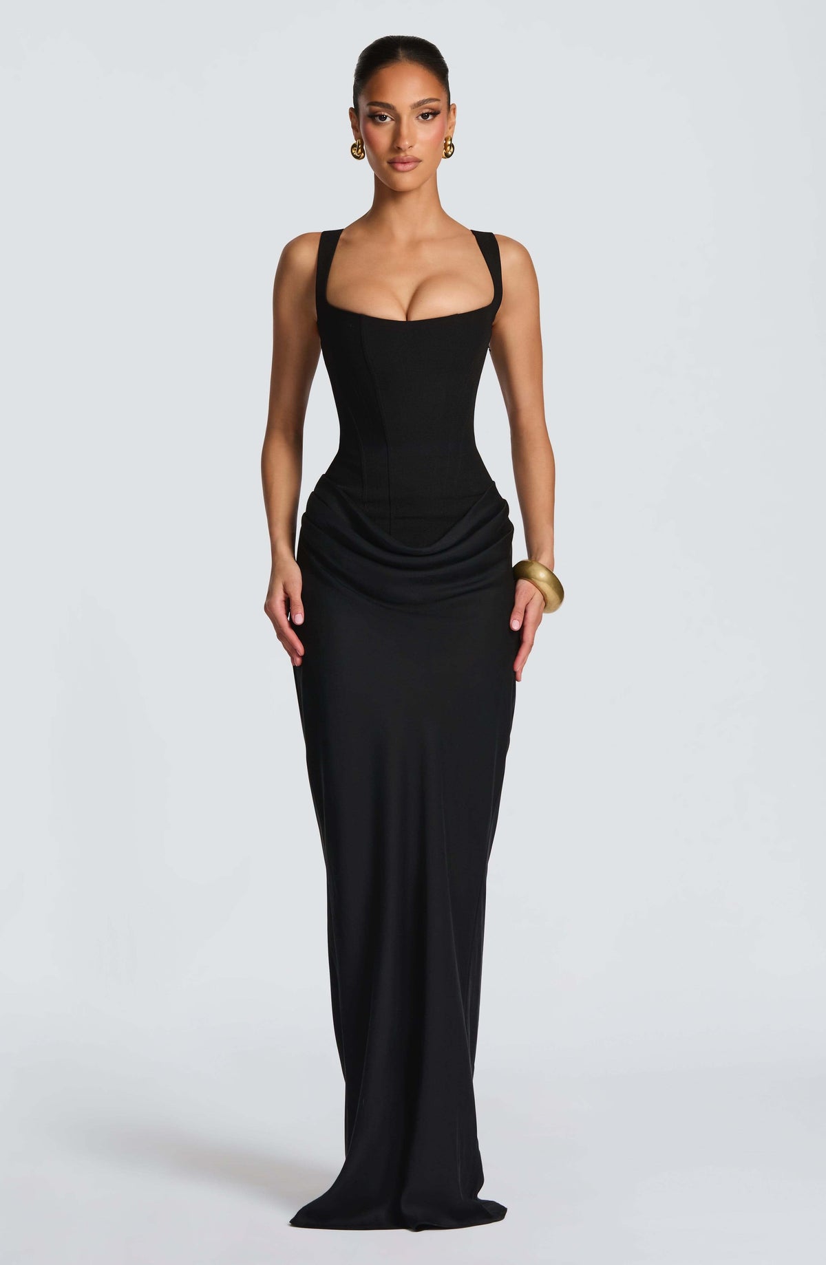 Ashley | Sleeveless Bodycon Maxi Wedding Guest Dress