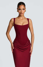 Ashley | Sleeveless Bodycon Maxi Wedding Guest Dress