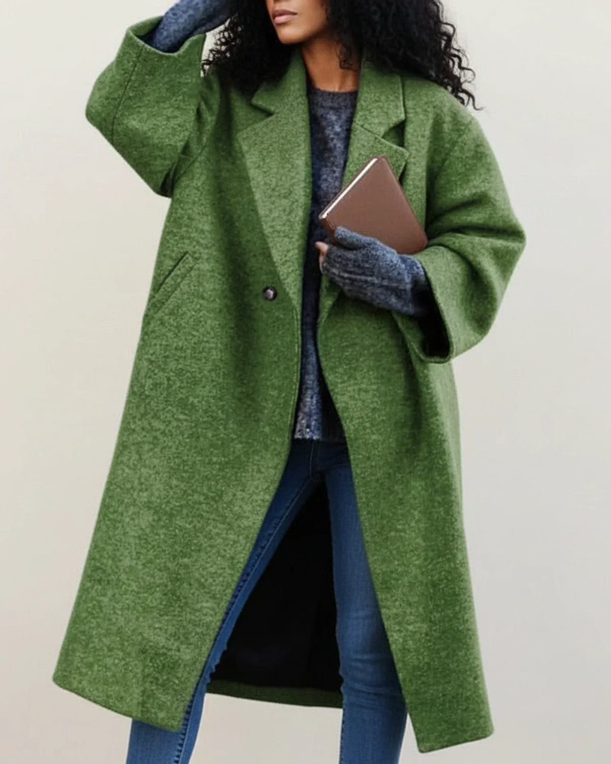 Sarah Multicolor Long Wool Winter Coat