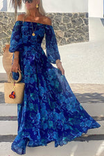 Isla Floral Off-Shoulder Maxi Dress