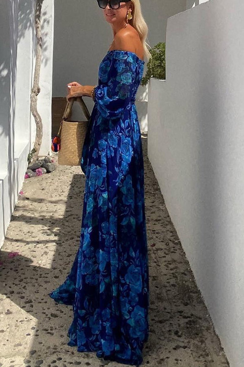 Isla Floral Off-Shoulder Maxi Dress