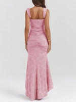 Rosie Corset Lace Jacquard Mermaid Dress