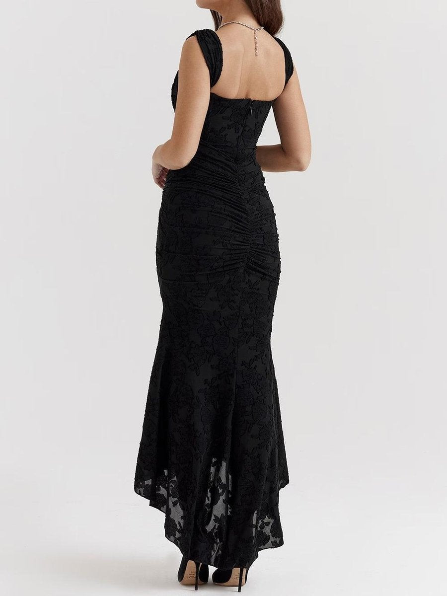 Rosie Corset Lace Jacquard Mermaid Dress