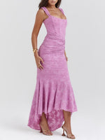 Rosie Corset Lace Jacquard Mermaid Dress