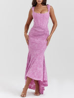 Rosie Corset Lace Jacquard Mermaid Dress