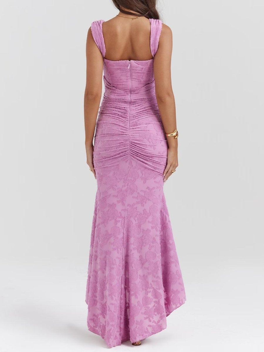 Rosie Corset Lace Jacquard Mermaid Dress