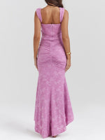 Rosie Corset Lace Jacquard Mermaid Dress
