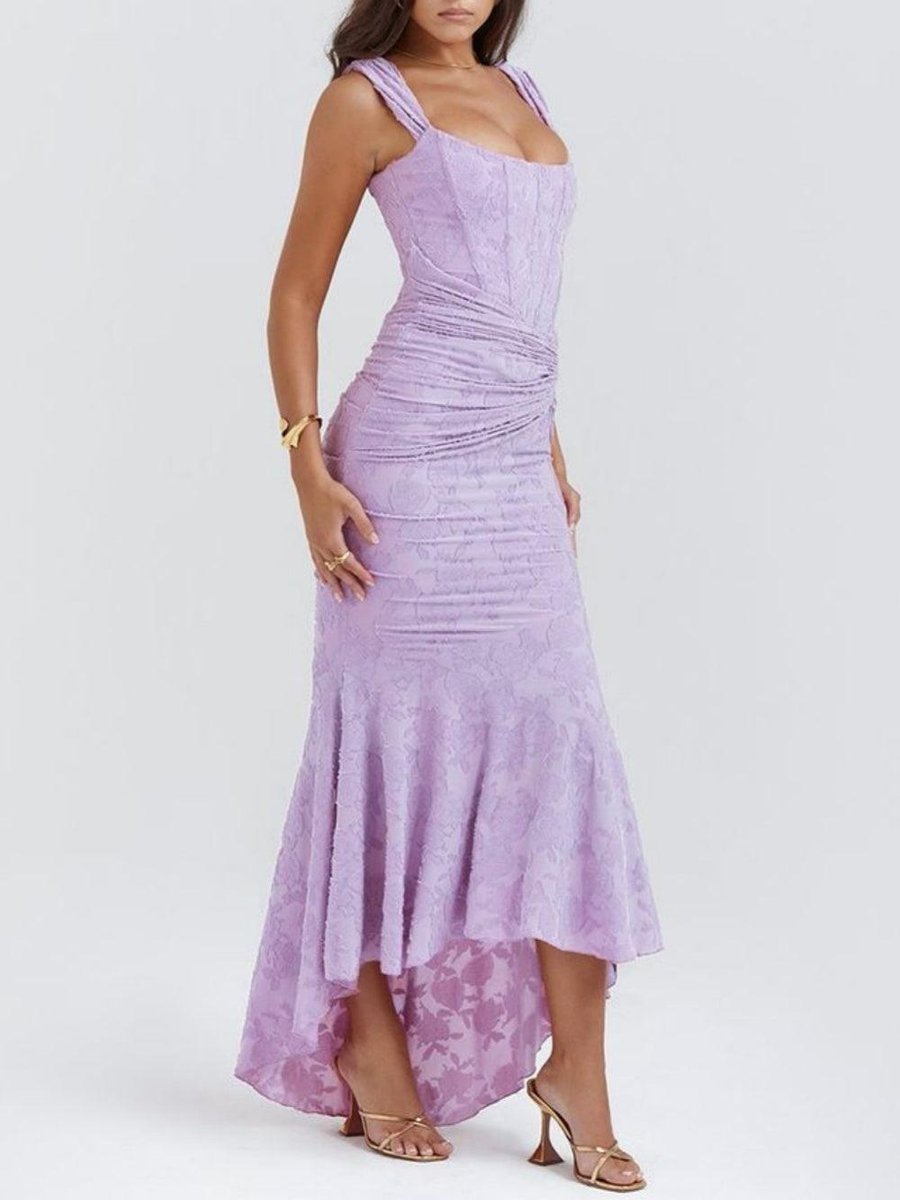 Rosie Corset Lace Jacquard Mermaid Dress