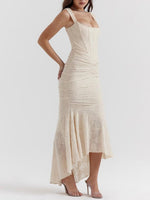 Rosie Corset Lace Jacquard Mermaid Dress