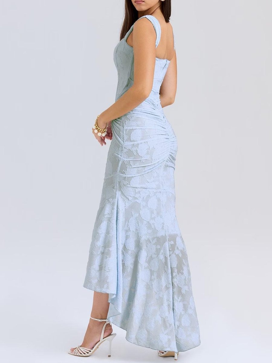 Rosie Corset Lace Jacquard Mermaid Dress