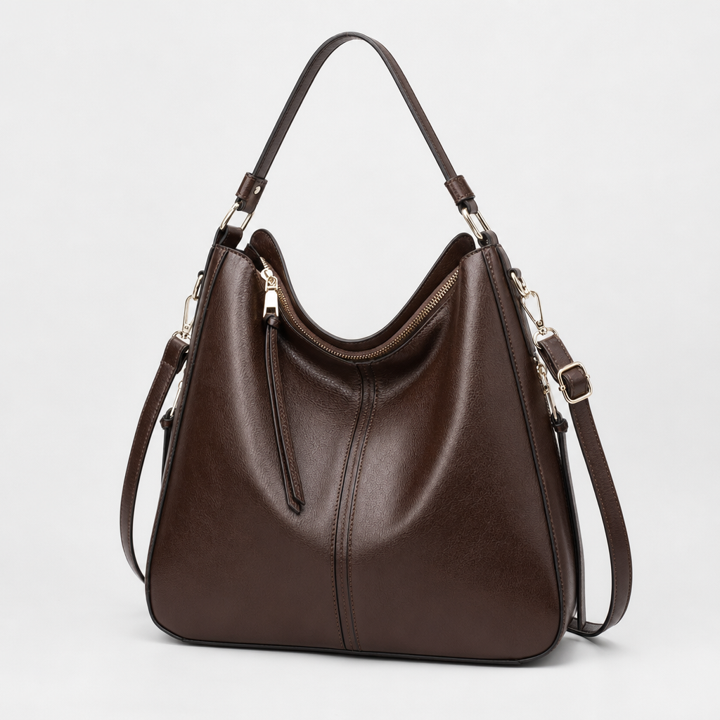 Wrayford Hobo Shoulder Bag in chocolate
