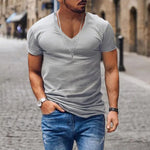 Alexander Deep V-Neck Casual T-Shirt