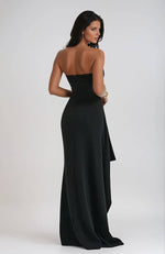 Claudia Strapless Slit Maxi Dress