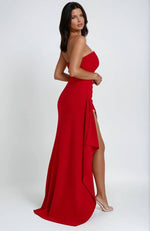 Claudia Strapless Slit Maxi Dress